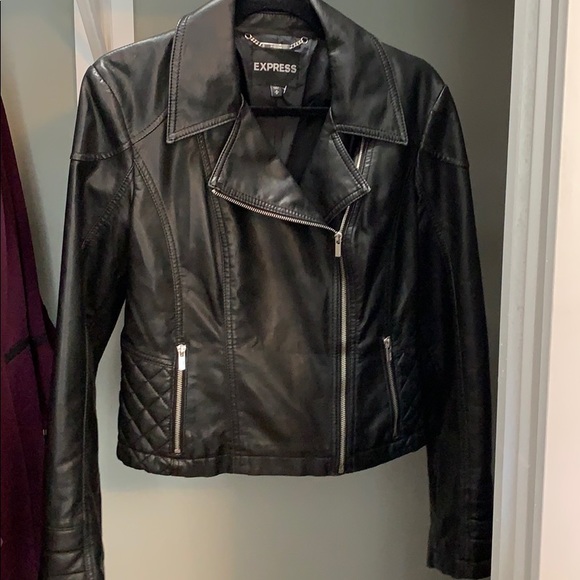 Express Jackets & Blazers - Express Faux Leather Jacket